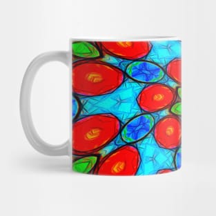 Colorful Paper Flower Mug